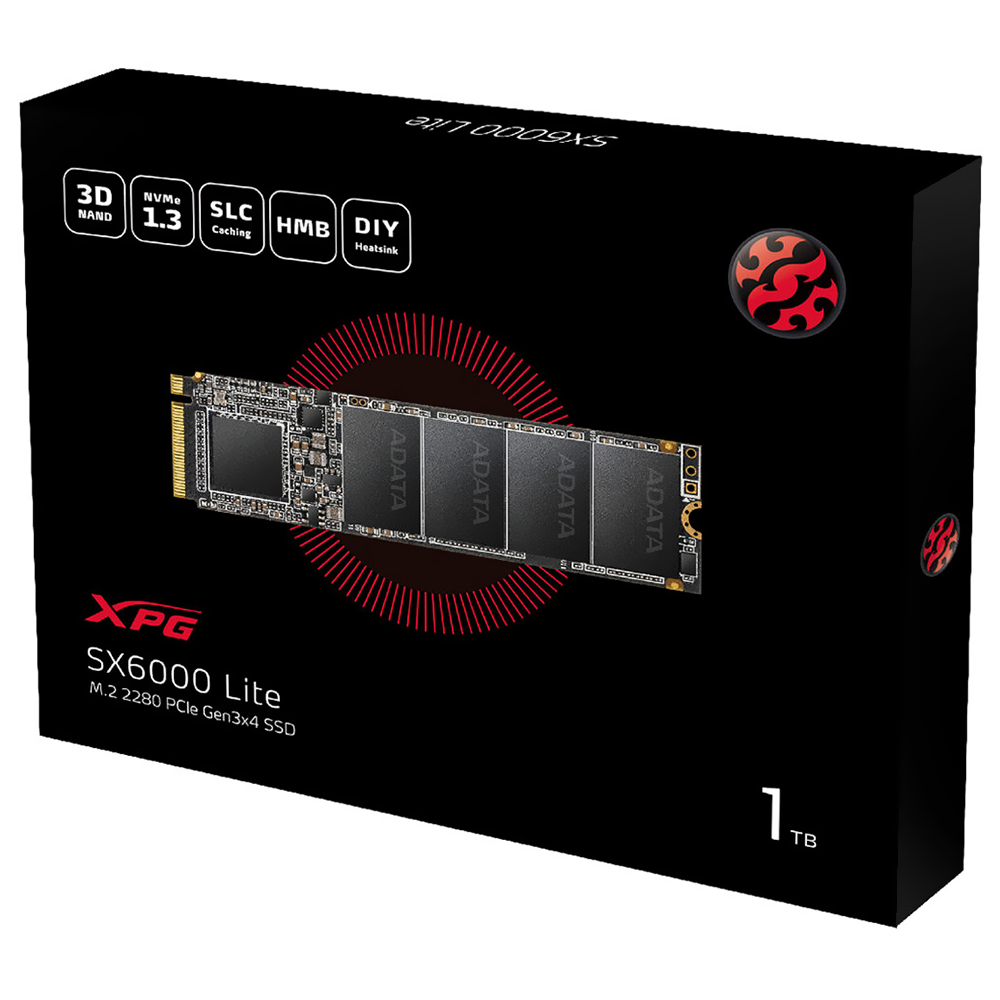 SSD ADATA M.2 1TB XPG SX6000 Lite NVMe - ASX6000LNP-1TT-C