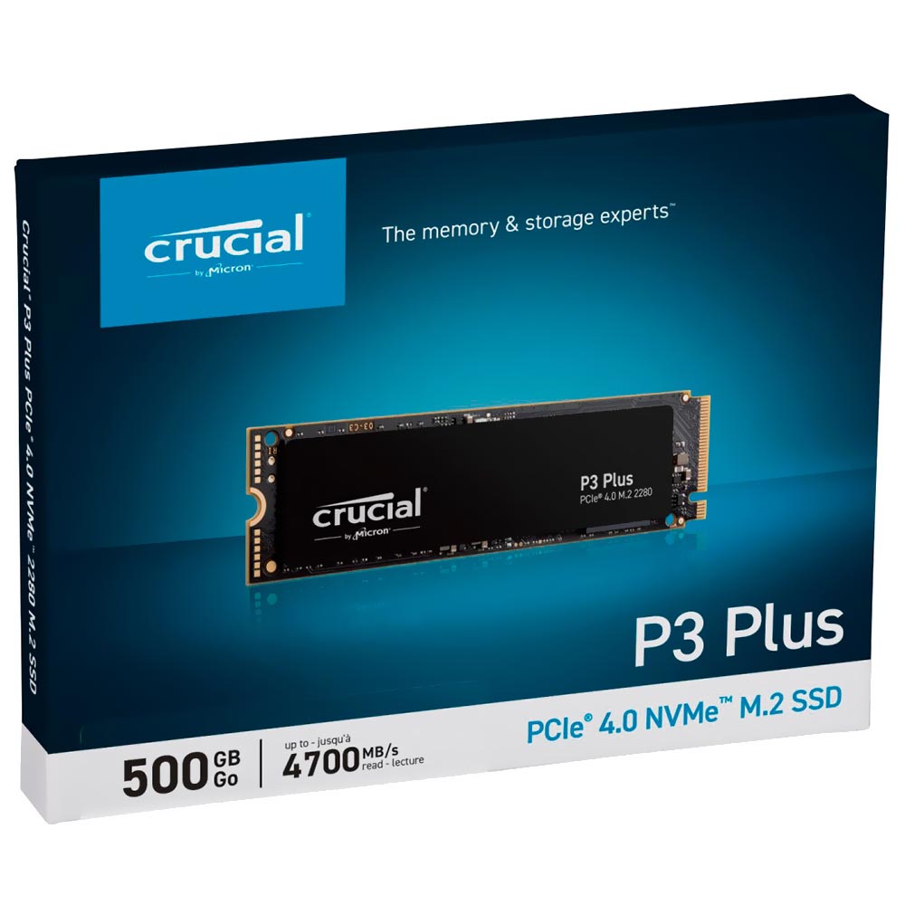 SSD Crucial M.2 500GB P3 Plus NVMe - CT500P3PSSD8