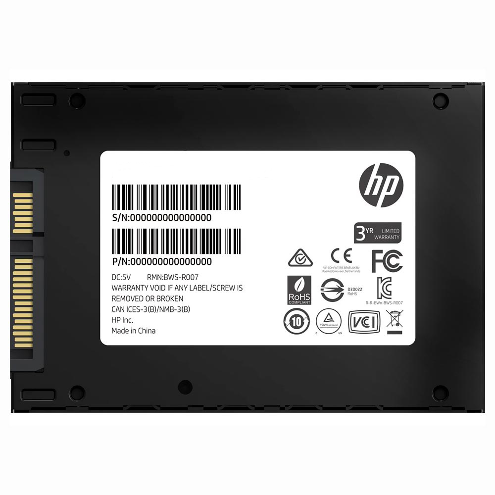 SSD HP 480GB S650 2.5" SATA 3 - 345M9AA#ABB
