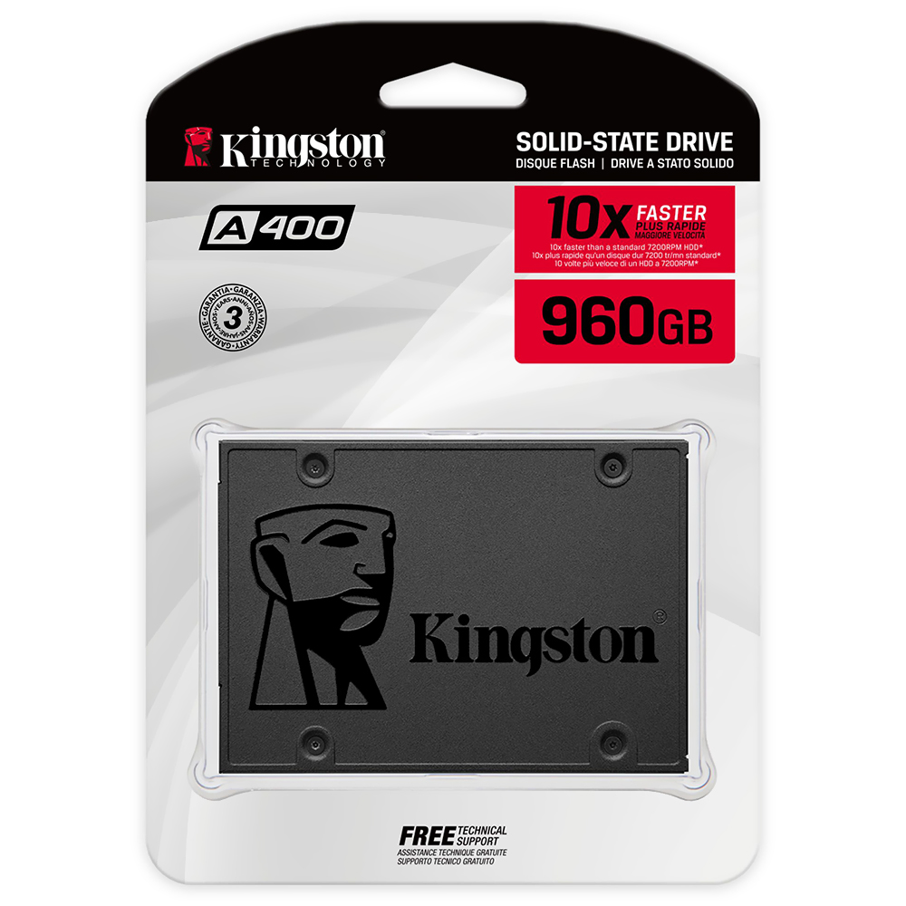 SSD Kingston 960GB 2.5" SATA 3 - SA400S37/960G
