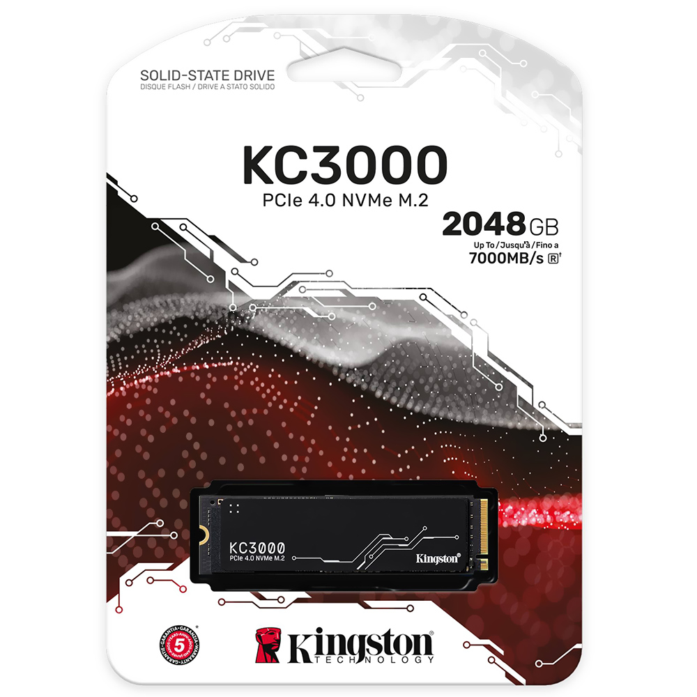 SSD Kingston M.2 2TB KC3000 NVMe - SKC3000D/2048G