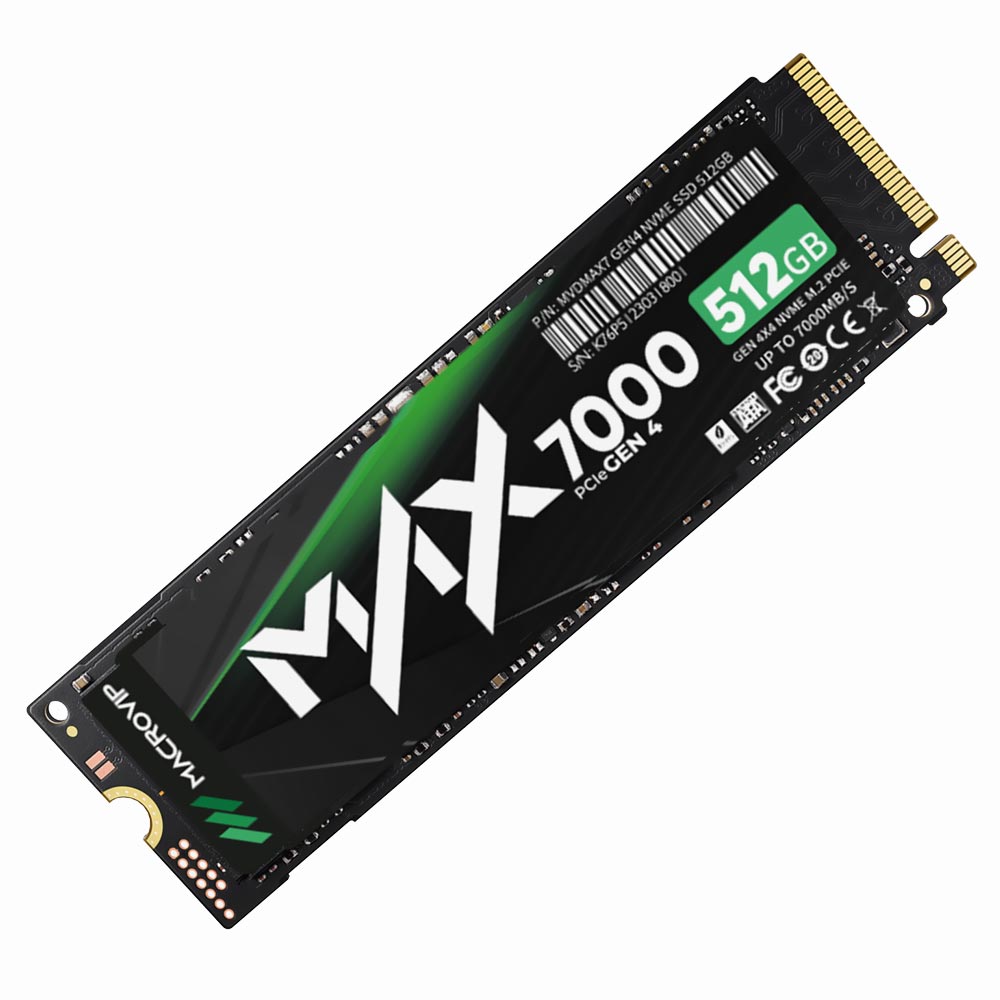 SSD Macrovip M.2 512GB MAX7000 NVMe - MVDMAX7/512GB