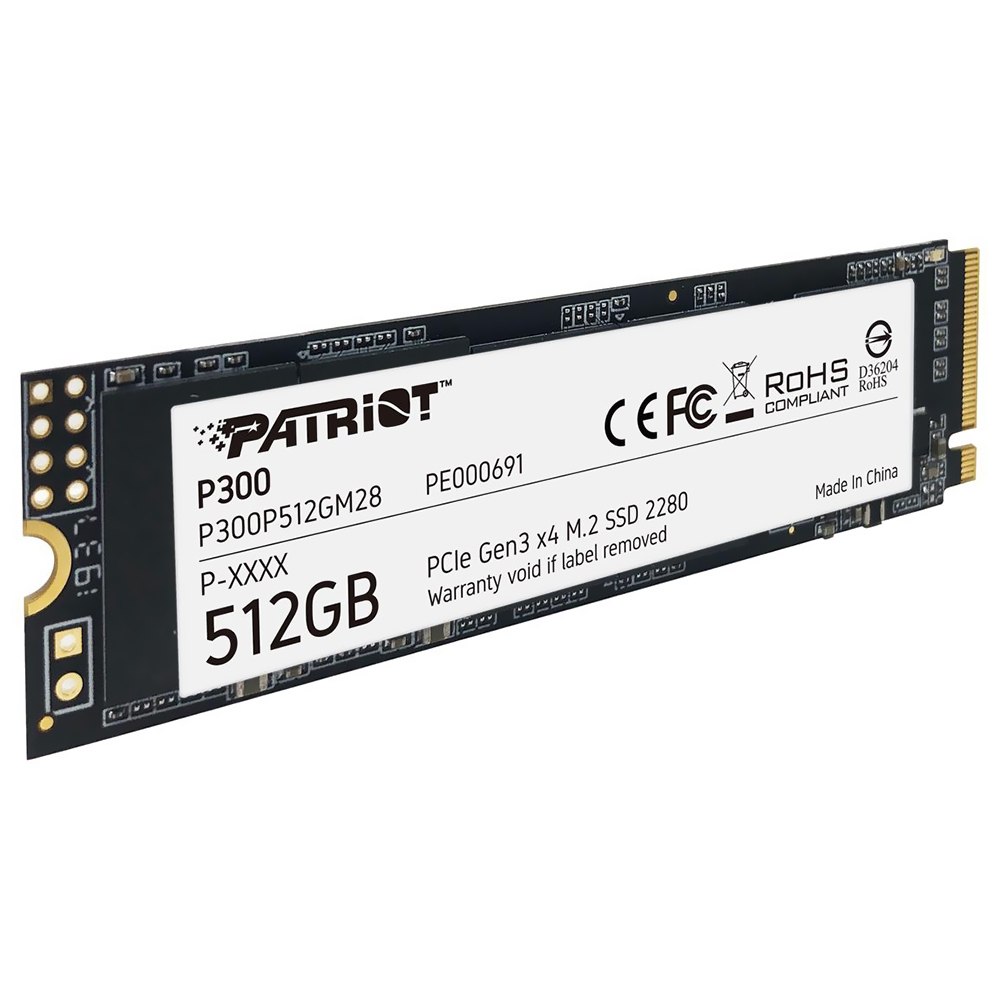 SSD Patriot M.2 512GB P300 NVMe - P300P512GM28