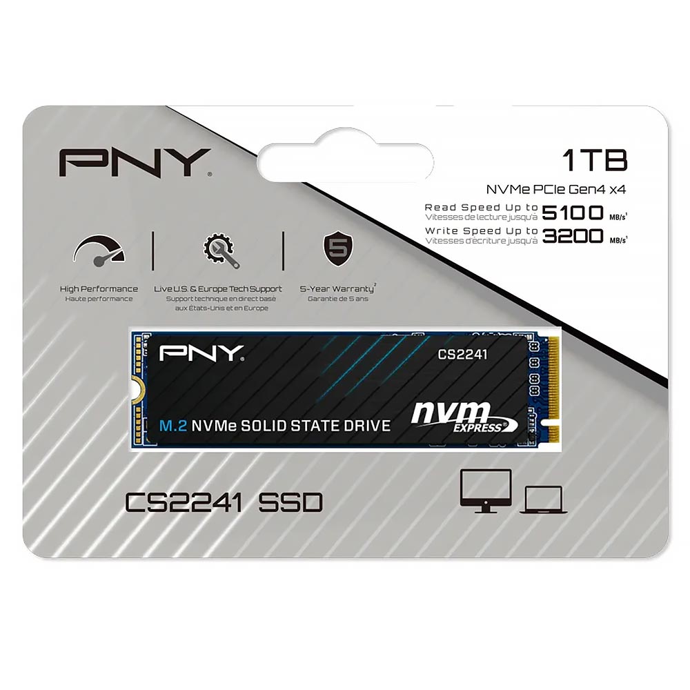 SSD PNY M.2 1TB CS2241 NVMe - M280CS2241-1TB-CL