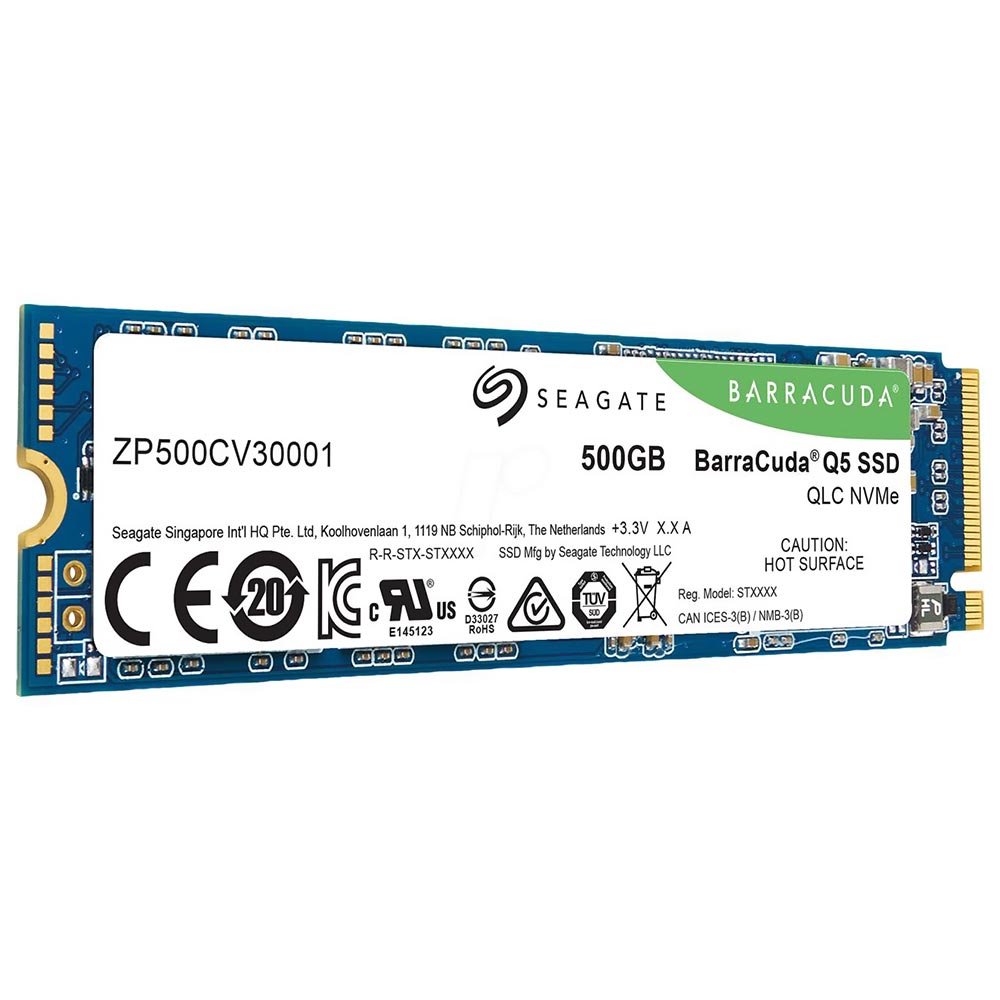 SSD Seagate M.2 500GB Barracuda Q5 NVMe - ZP500CV30001