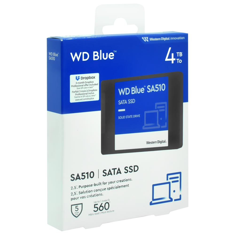 SSD Western Digital 4TB Blue SA510 2.5" SATA 3 - WDS400T3B0A