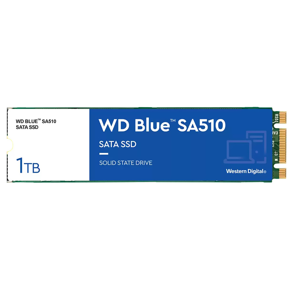 SSD Western Digital M.2 1TB SA510 Blue SATA 3 - WDS100T3B0B