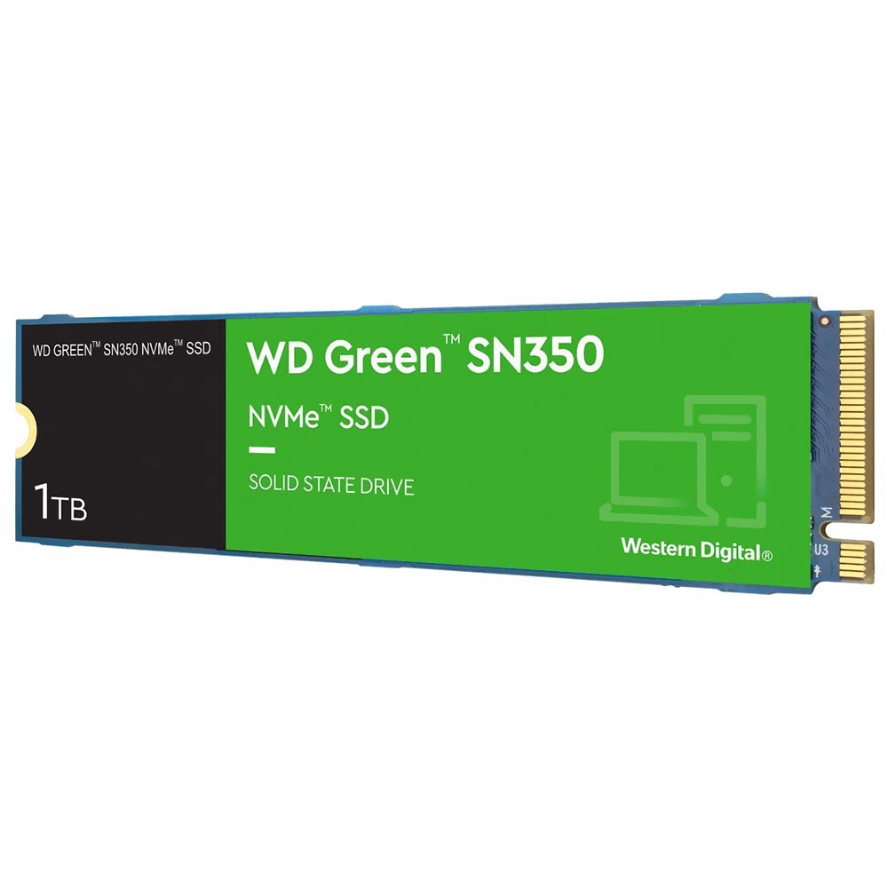 SSD Western Digital M.2 1TB SN350 Green NVMe - WDS100T3G0C