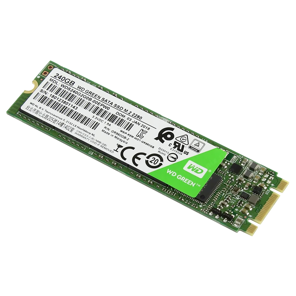 SSD Western Digital M.2 240GB Green SATA 3 - WDS240G2G0B