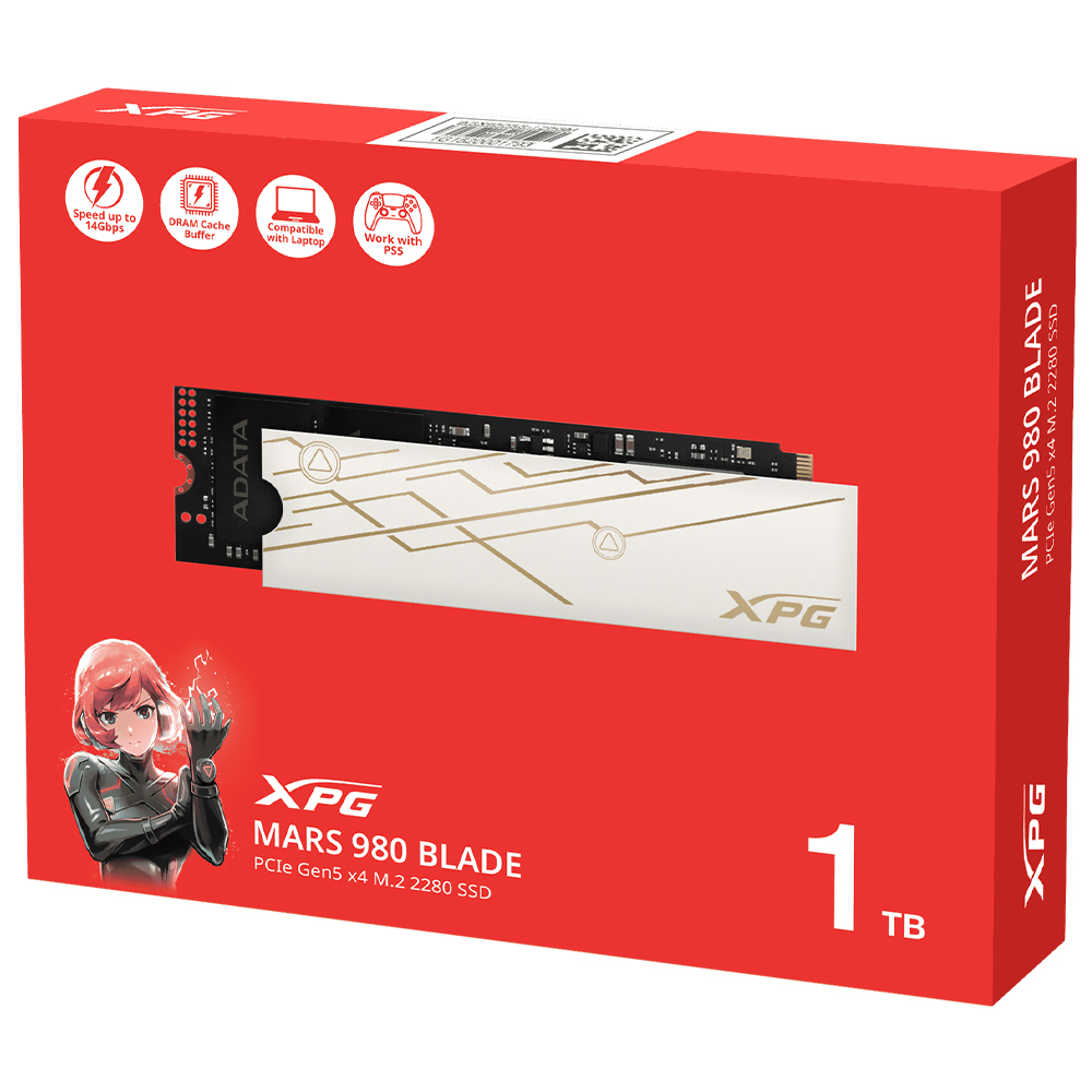 SSD ADATA M.2 1TB XPG Mars 980 Blade NVMe -  SMAR-980B-1TCS