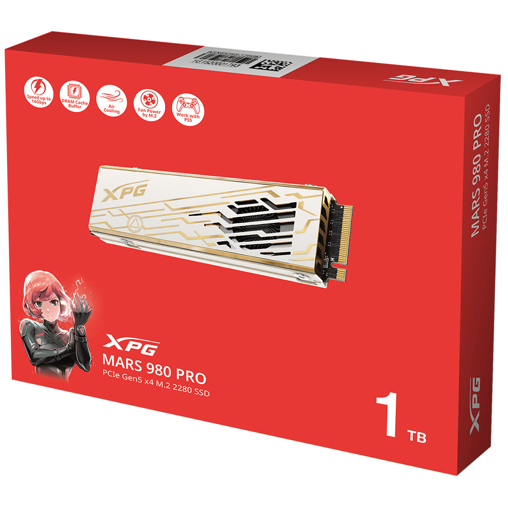 SSD ADATA M.2 1TB XPG Mars 980 Pro NVMe - SMAR-980P-1TCI