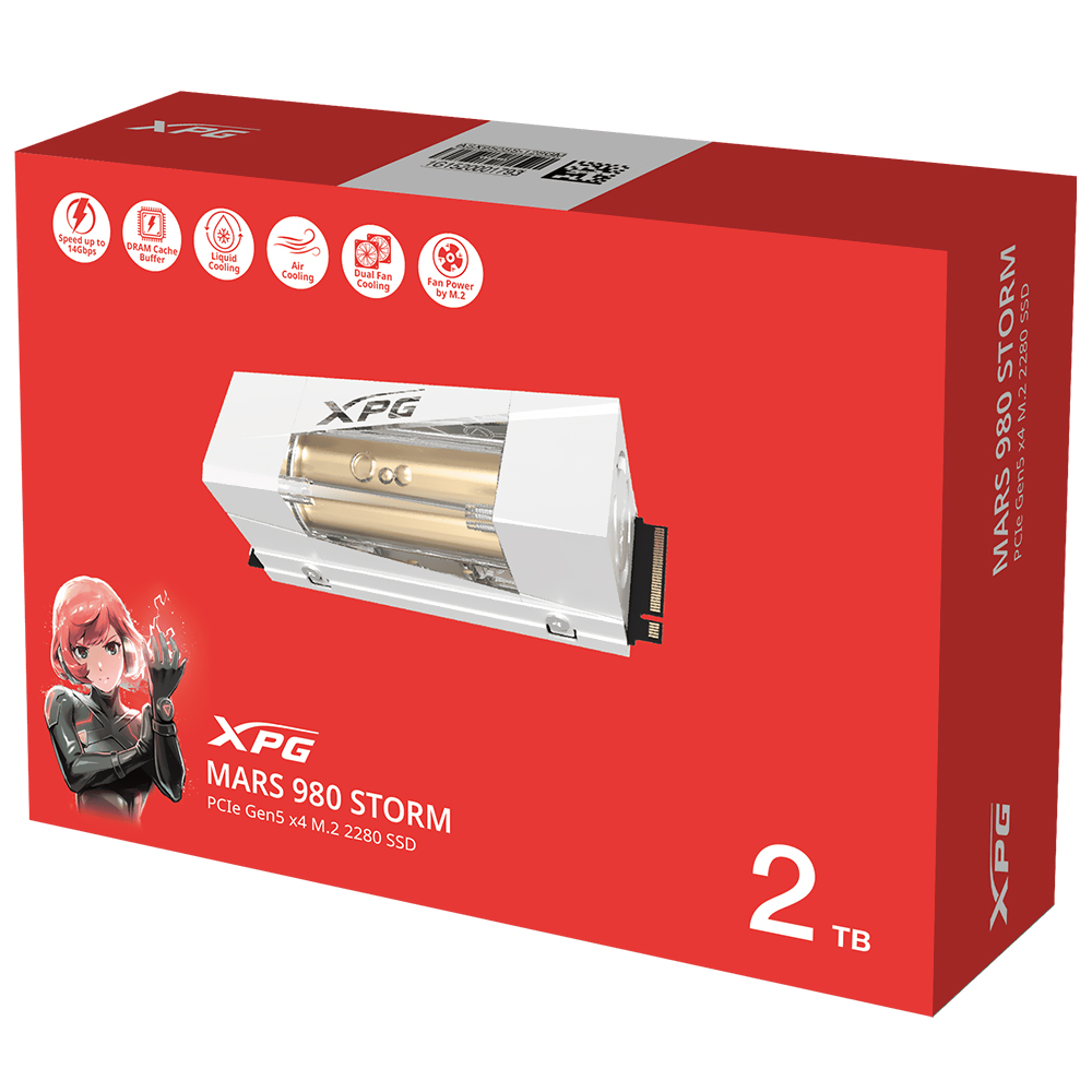 SSD ADATA M.2 2TB XPG Mars 980 Storm NVMe - SMAR-980S-2TCI