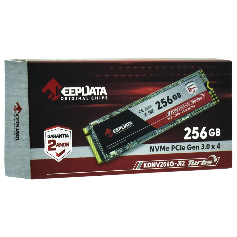 SSD Keepdata M.2 256GB NVMe - KDNV256G-J12 no Paraguai - Visão Vip