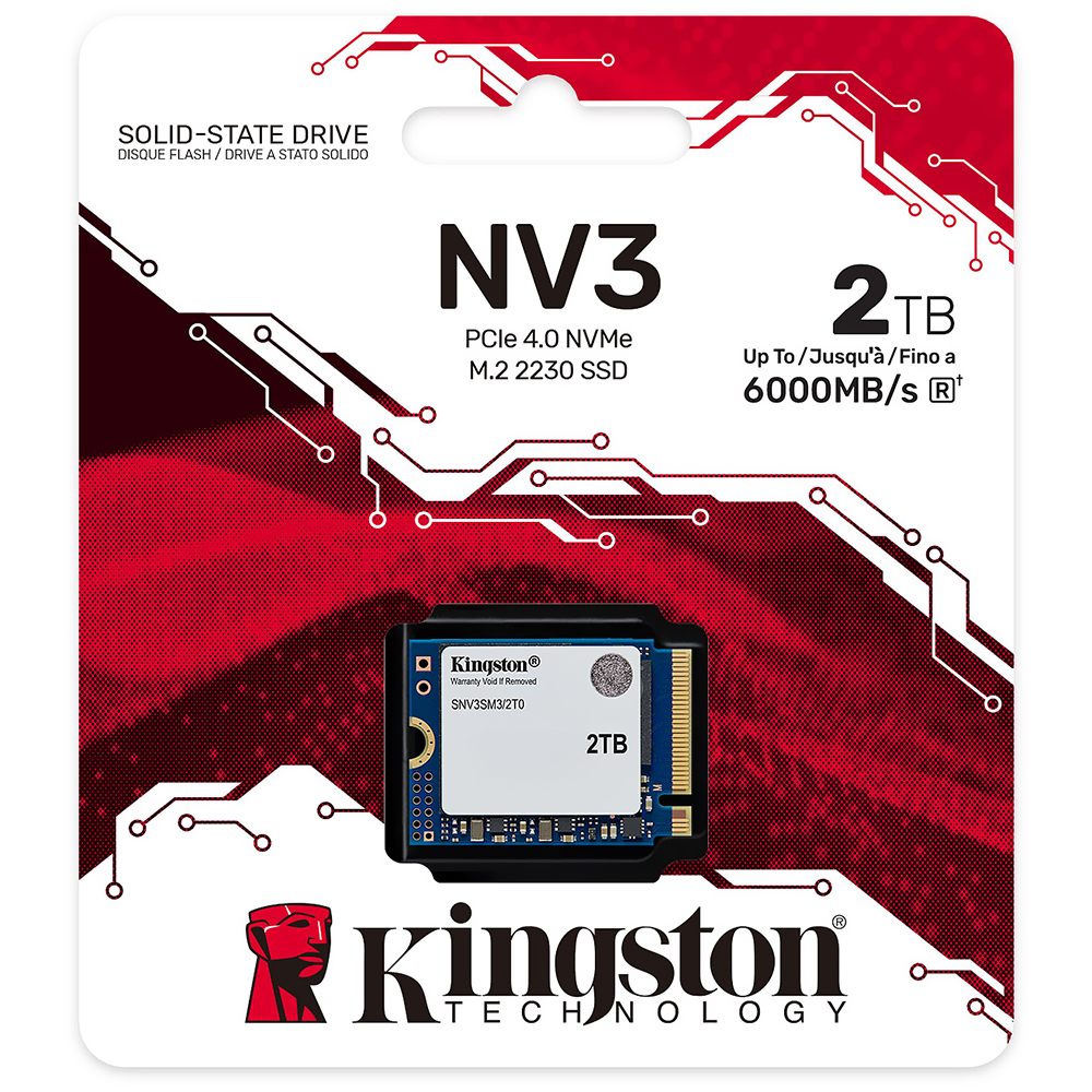 SSD Kingston M.2 2TB NV3 Mini NVMe - SNV3SM3/2T0