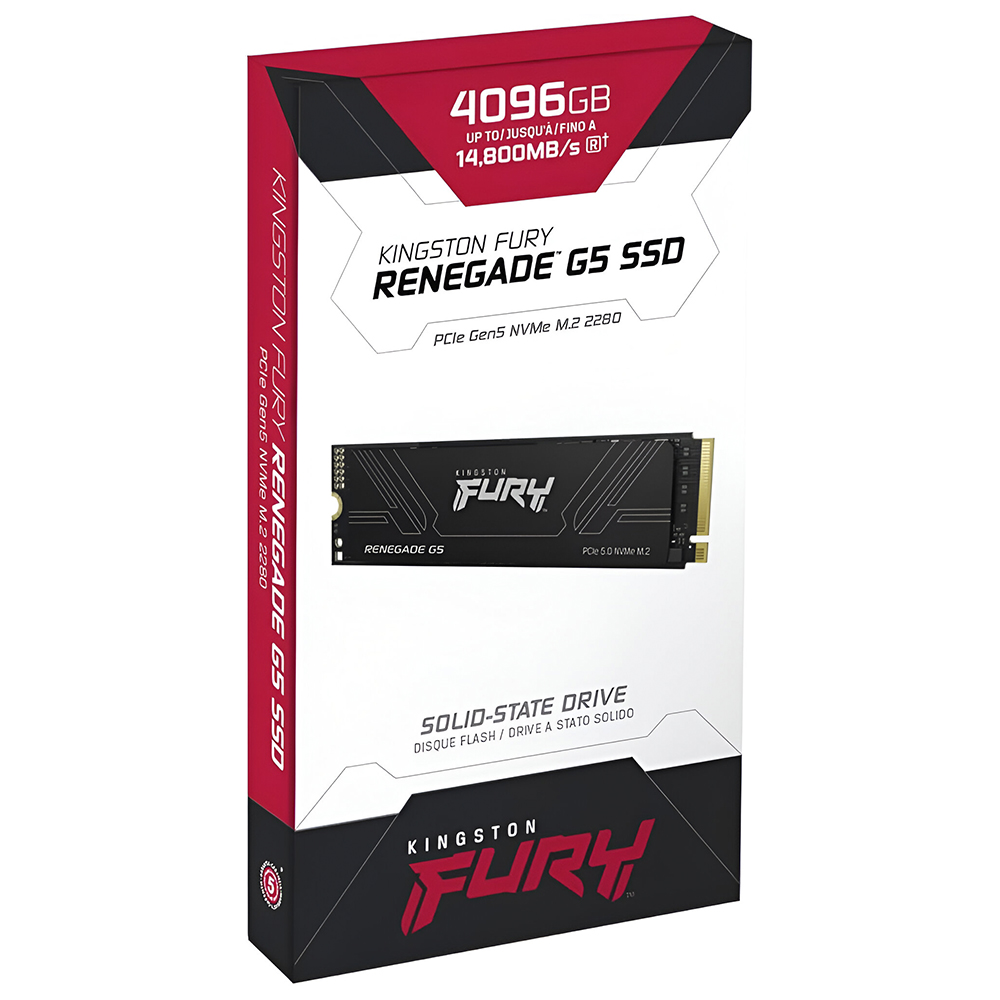 SSD Kingston M.2 4TB Fury Renegade G5 NVMe - SFYR2S/4T0