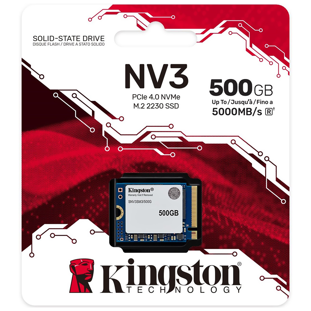 SSD Kingston M.2 500GB NV3 Mini NVMe - SNV3SM3/500G