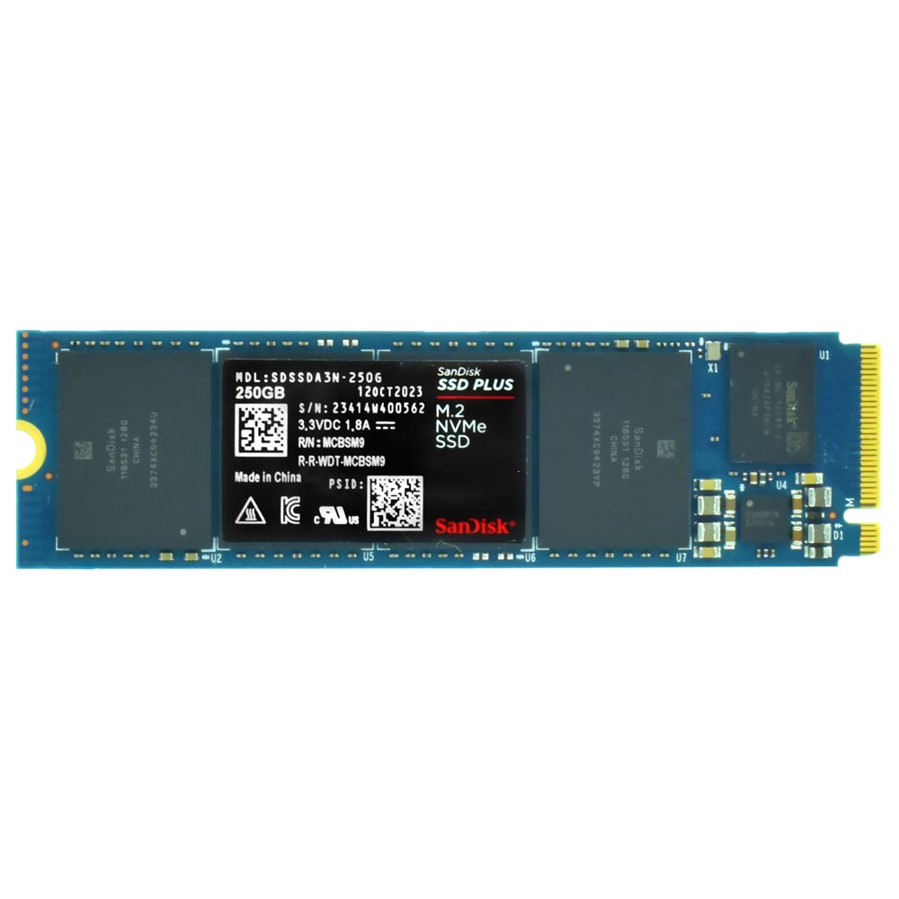 SSD SanDisk M.2 250GB Plus NVMe - SDSSDA3N-250G-G26 no Paraguai