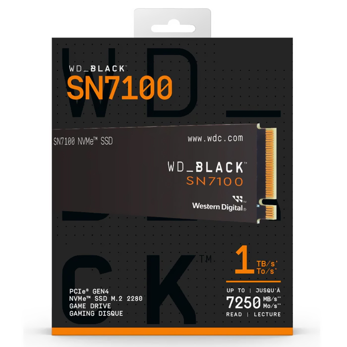 内蔵型SSD Western Digital WD Black SN7100 1TB SSD Western Digital M.2 1TB Black SN7100 NVMe - WDS100T4X0E no