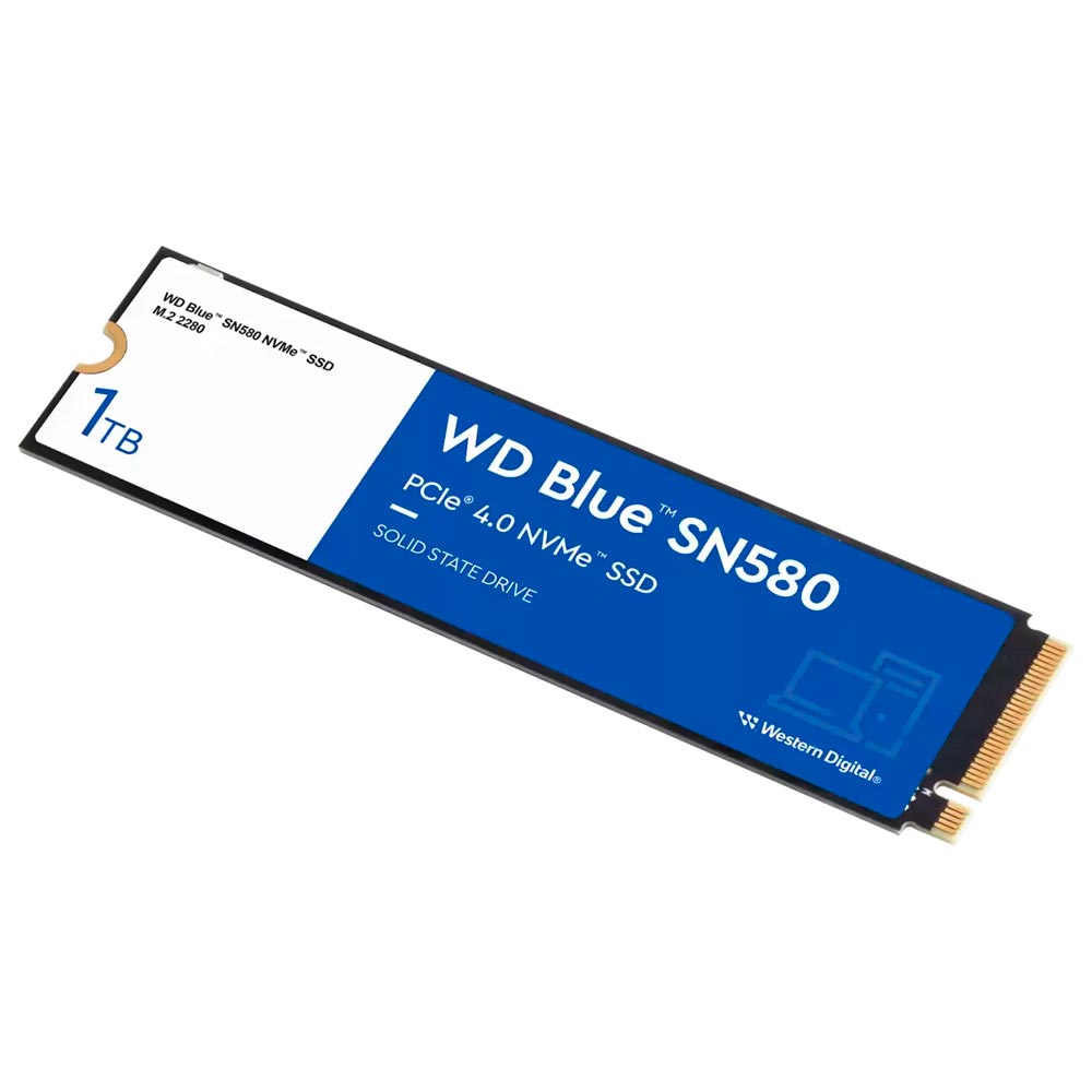 SSD Western Digital M.2 1TB Blue SN580 NVMe - WDS100T3B0E