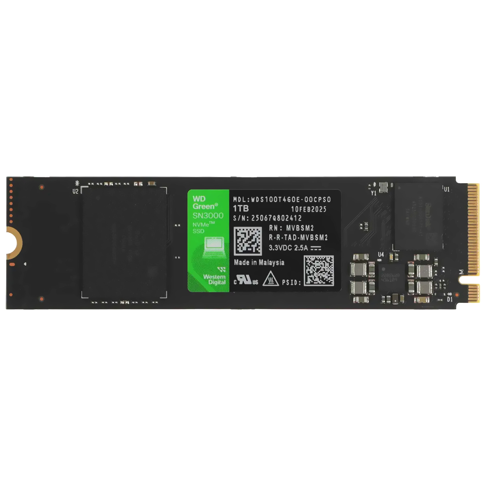 SSD Western Digital M.2 1TB Western Green SN3000 NVMe - WDS100T4G0E