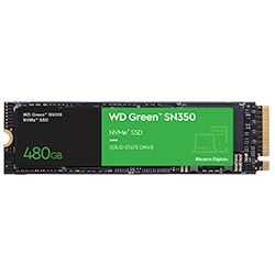SSD Western Digital M.2 480GB SN350 Green NVMe - WDS480G2G0C