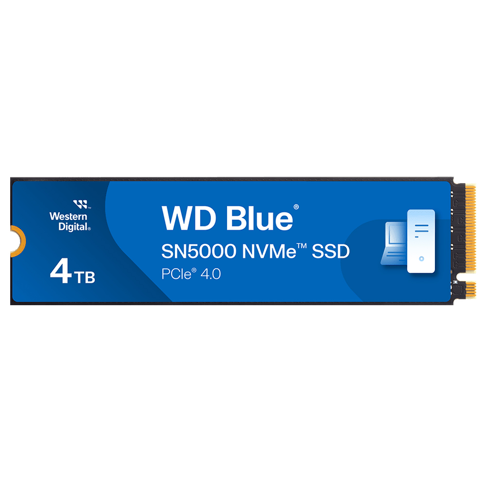 SSD Western Digital M.2 4TB Blue SN5000 NVMe - WDS400T4B0EQ