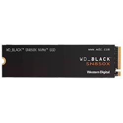 SSD Western Digital M.2 4TB SN850X Black NVMe - WDS400T2X0E-00BCA0