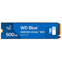 SSD Western Digital M.2 500GB Blue SN5000 NVMe - WDS500G4B0E