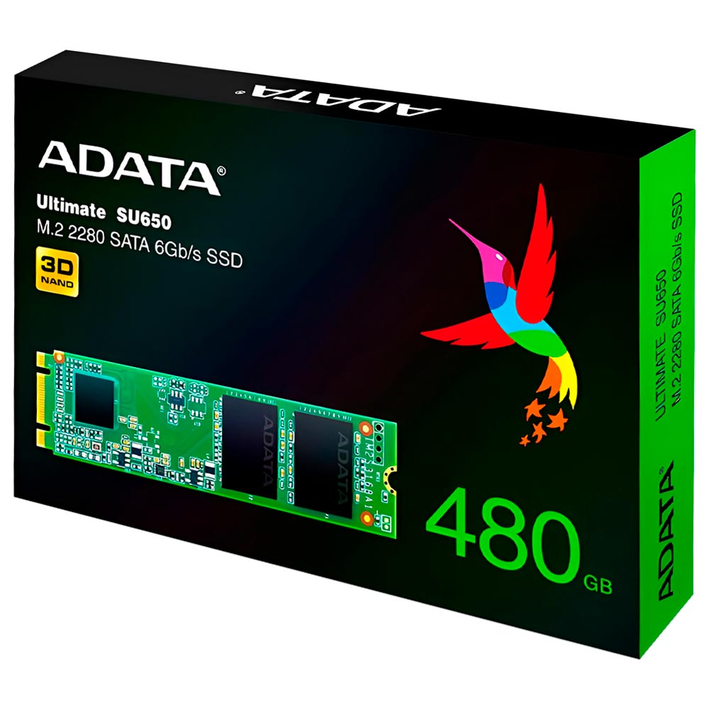 SSD ADATA M.2 480GB SU650 Ultimate SATA 3 - ASU650NS38-480GT-C