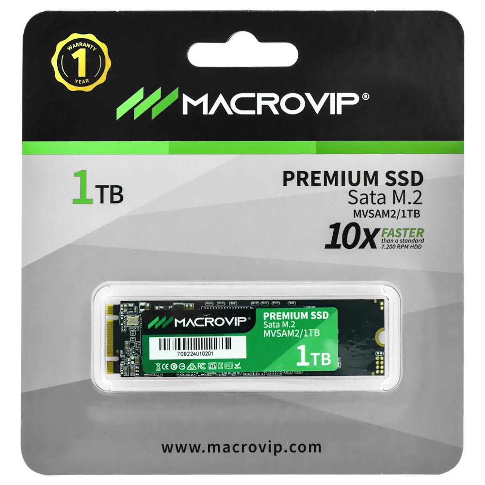 SSD Macrovip M.2 1TB SATA 3 - MVSAM2/1TB
