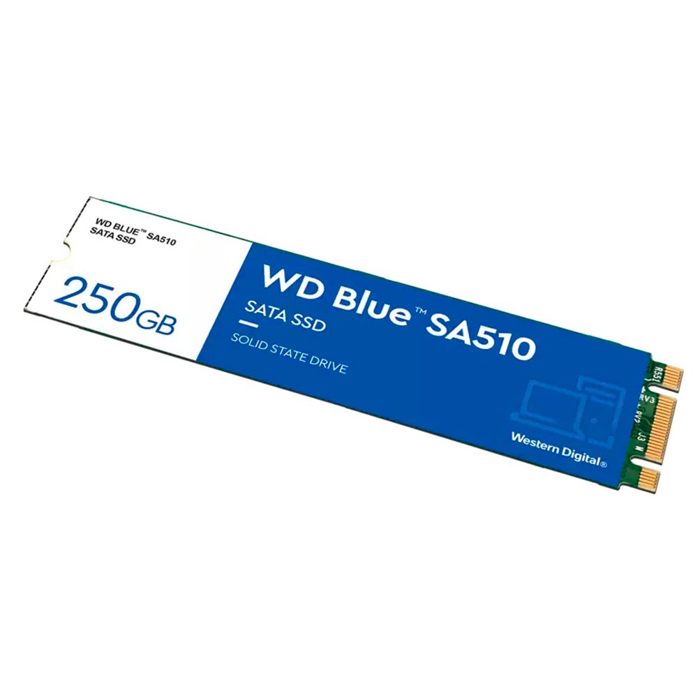 SSD Western Digital M.2 250GB SA510 Blue SATA 3 - WDS250G3B0B