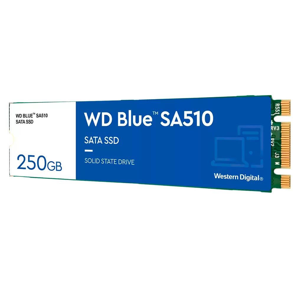 SSD Western Digital M.2 250GB SA510 Blue SATA 3 - WDS250G3B0B
