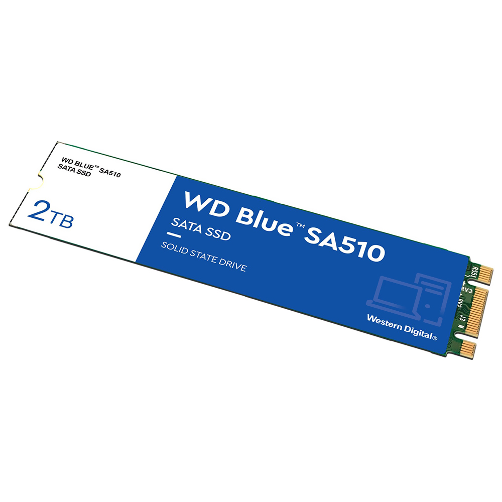 SSD Western Digital M.2 2TB Blue SA510 SATA 3 - WDS200T3B0B