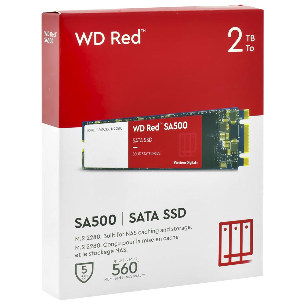 SSD Western Digital M.2 2TB SA500 Red SATA 3 -WDS200T1R0B