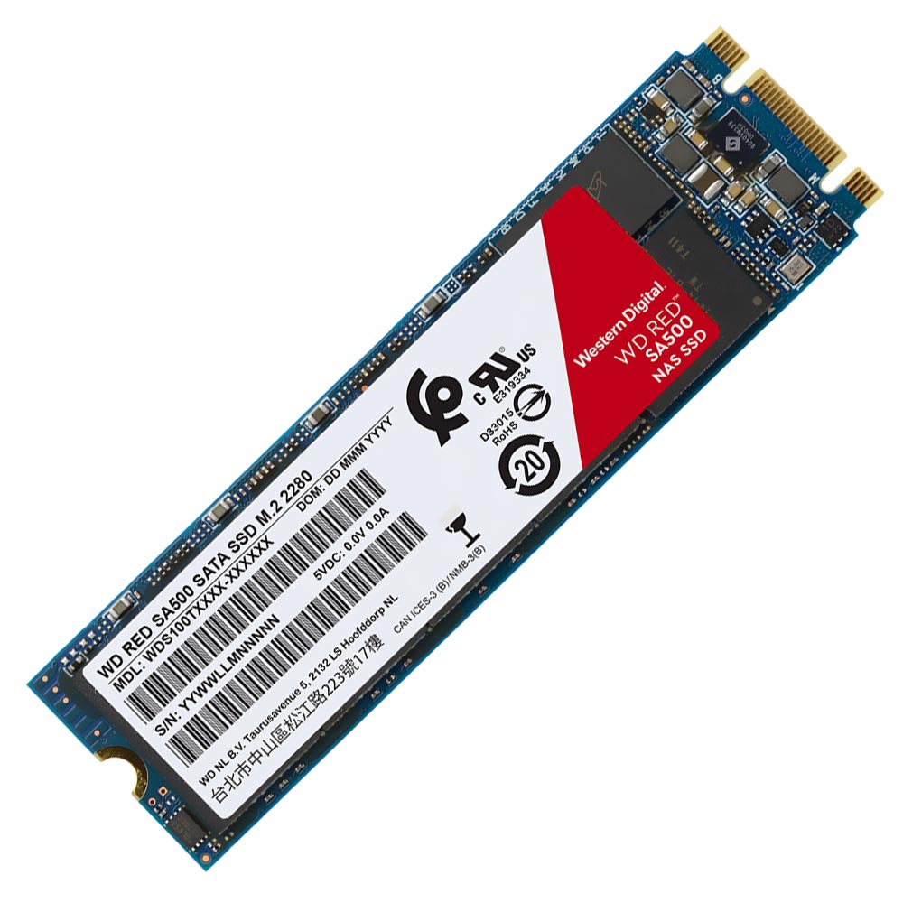 SSD Western Digital M.2 500GB Red SA500 SATA - WDS500G1R0B