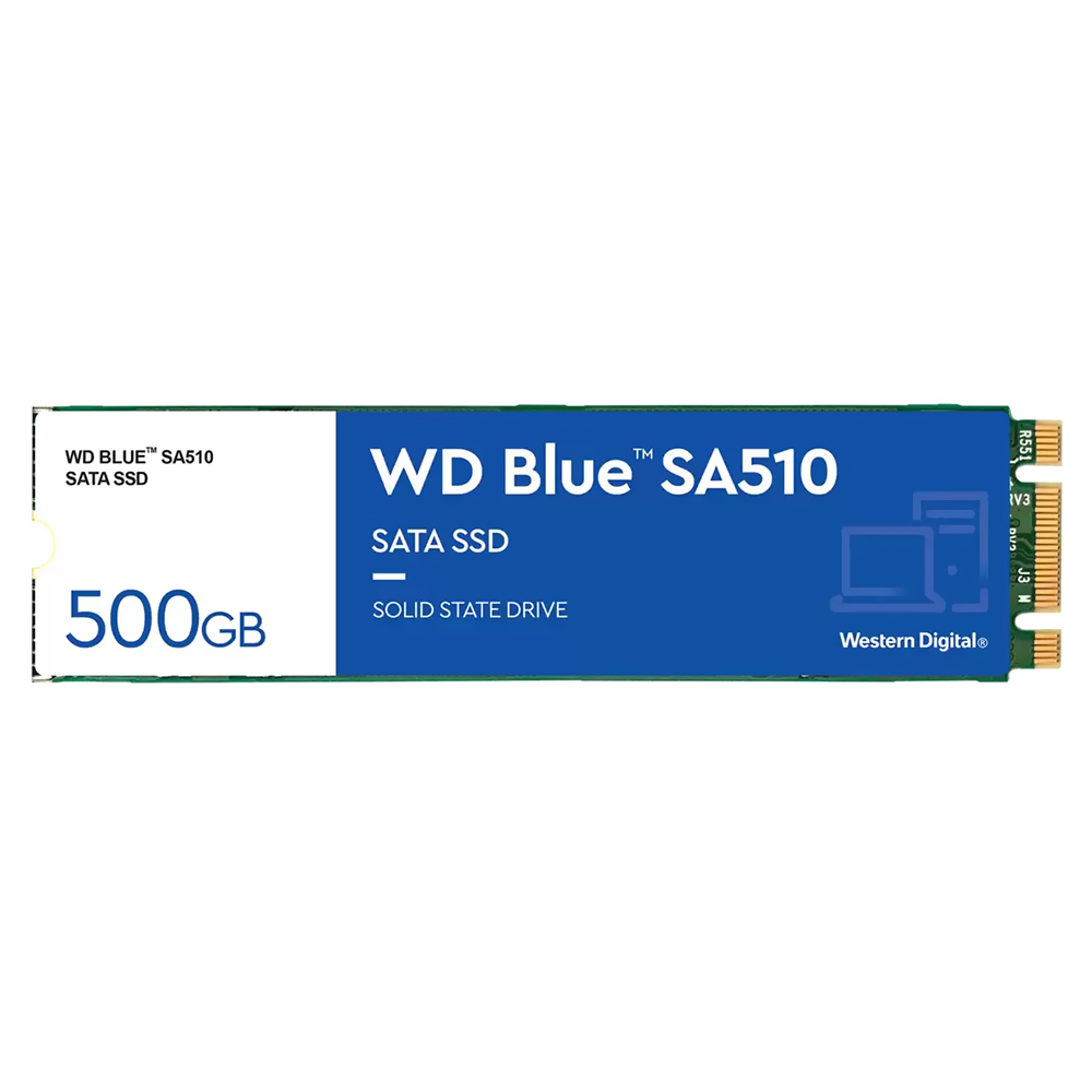 SSD Western Digital M.2 500GB SA510 Blue SATA 3 - WDS500G3B0B