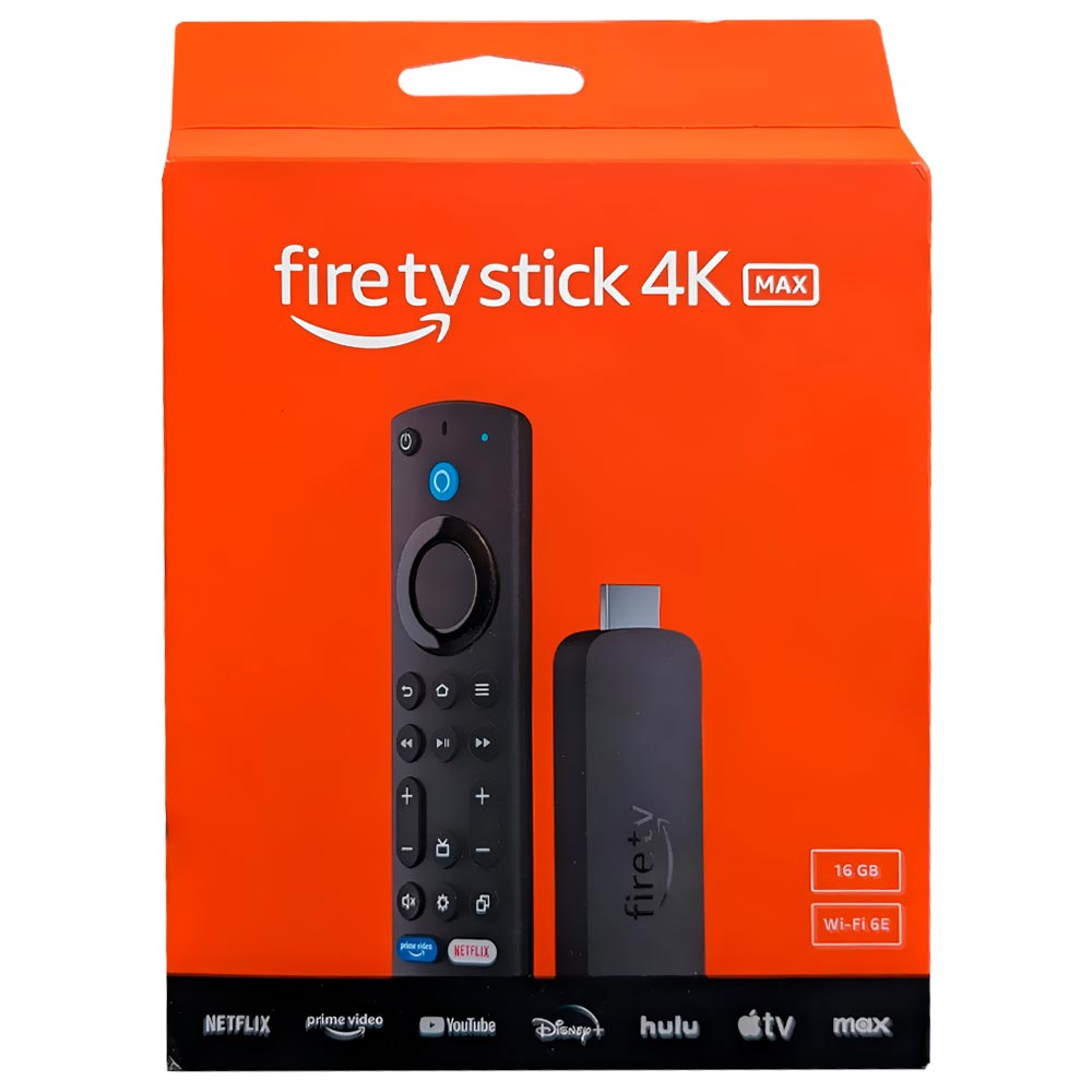 Amazon Fire TV Stick 4K Max 2 Geração Wifi 6E / Alexa - Preto