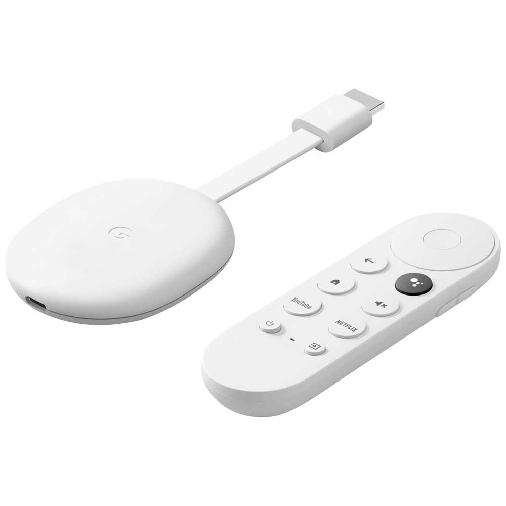 Chromecast Google TV GA03131 - Branco no Paraguai - Visão