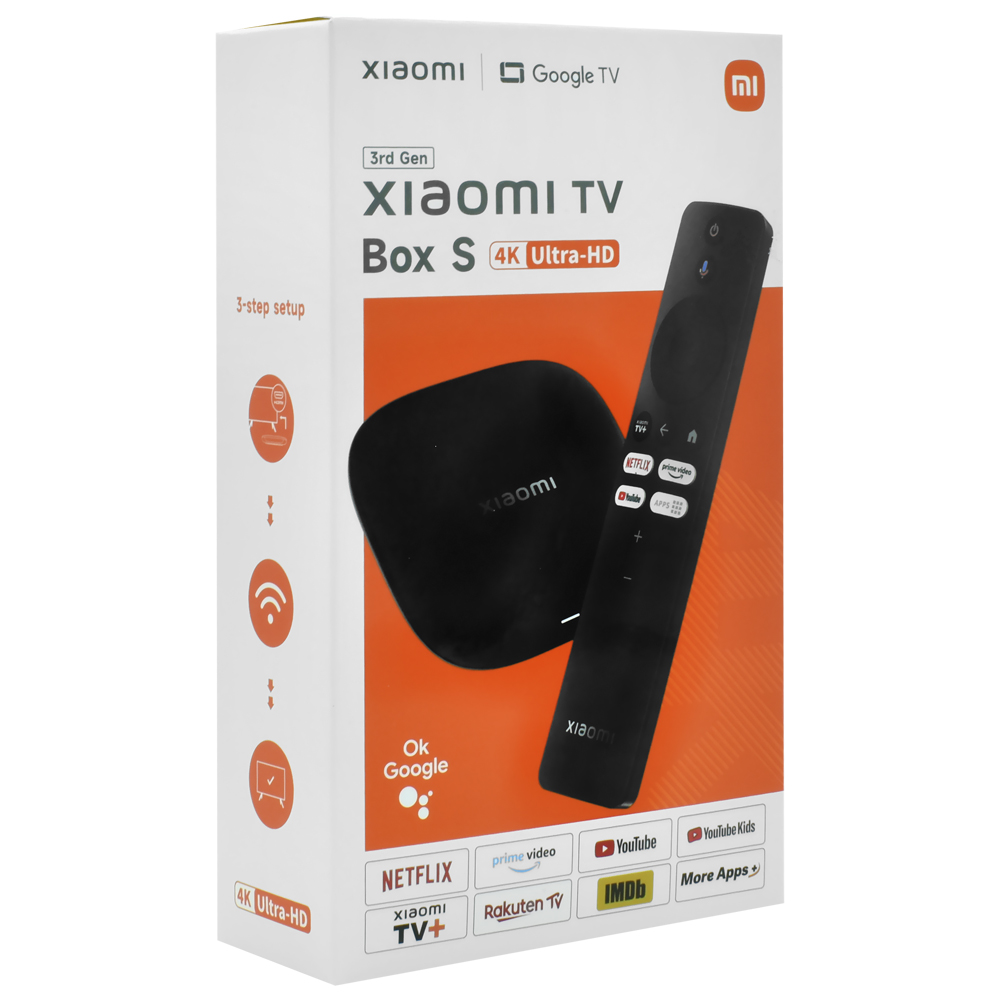 Xiaomi Mi TV Box s 3 Geração UHD / 4K - Preto (MDZ-32-AA)