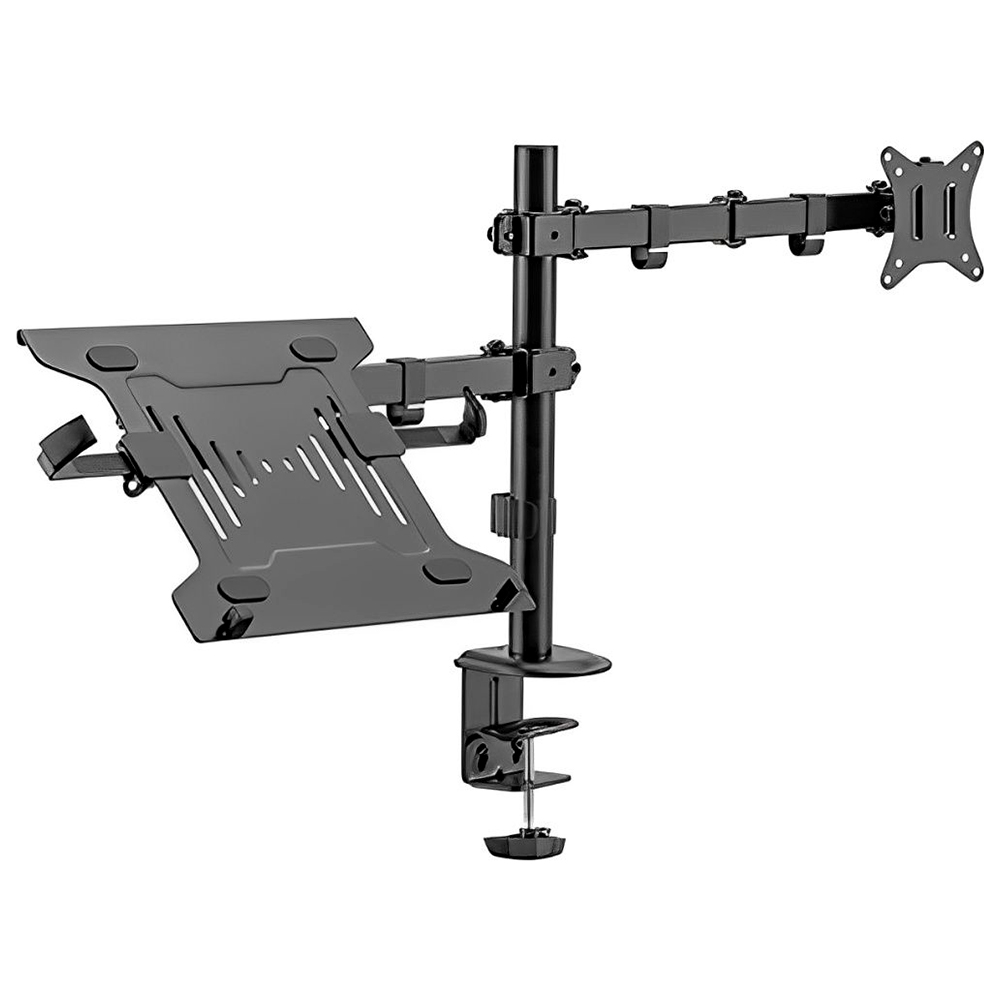 Suporte de Monitor e Notebook FTX FTX66-C024ML 17" A 32" 9K / 10" A 15.6" 4K - Preto