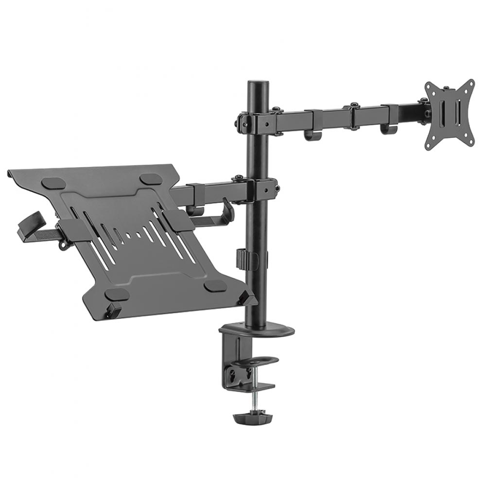 Suporte de Monitor Kolke KVS-599 (TV 17" A 32" 9K) / (NB 10" A 15.6" 4K) - Preto