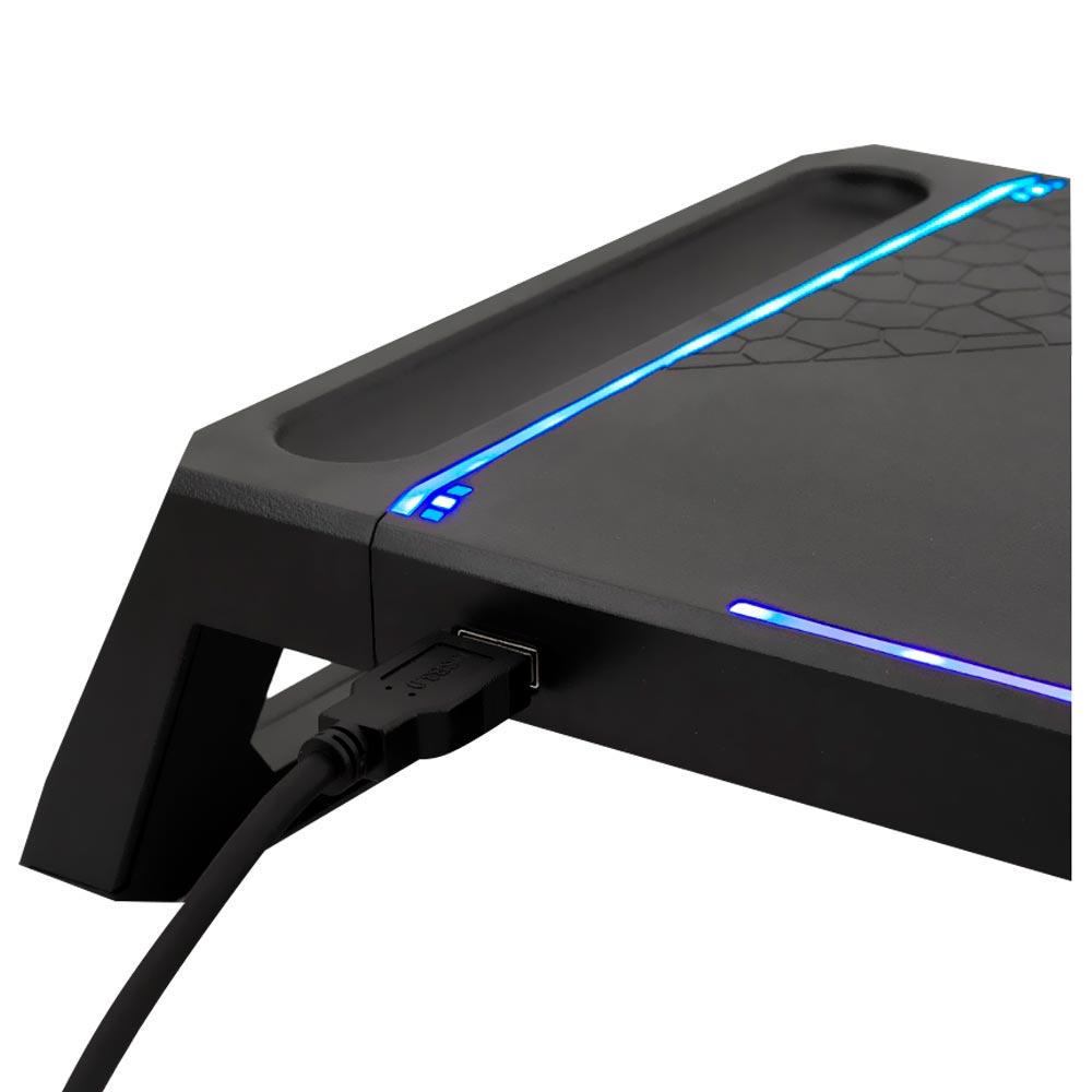 Suporte de Monitor Satellite A-CP60 Stand Multifuncional RGB - Preto