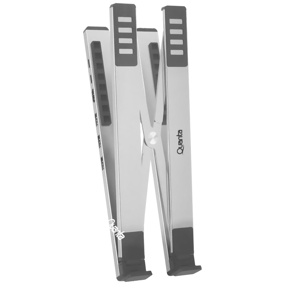 Suporte de Notebook e Tablet Quanta QTSNT17 - Prata