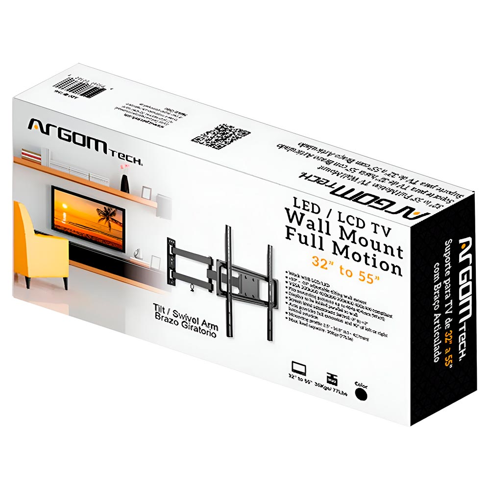 Suporte de TV ArgomTech ARG-BR-1546 32" A 55" / 35K Articulado