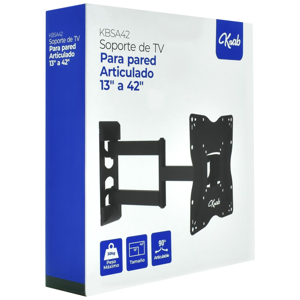 Suporte de TV KRAB KBSA42 13" A 42" 30K Articulado