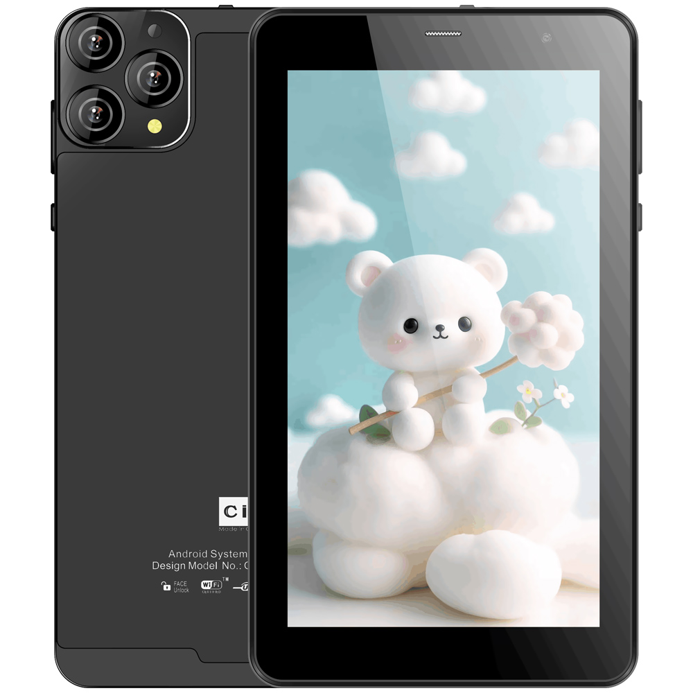 Tablet Cidea CM516 8GB de RAM / 256GB / Tela 7" / Wi-Fi + 5G - Preto