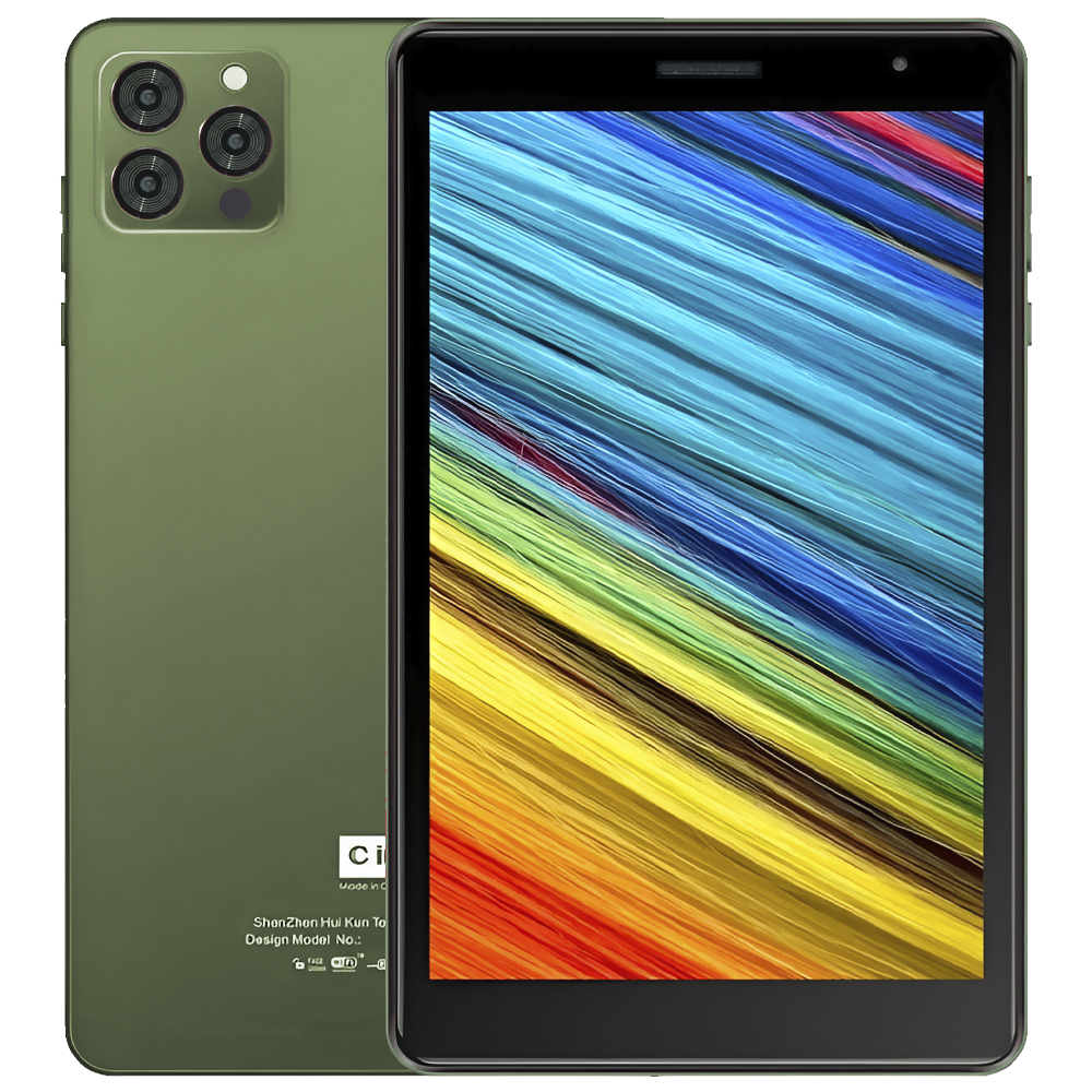 Tablet Cidea CM517B 8GB de RAM / 256GB / Tela 7" / Wi-Fi + 5G - Verde