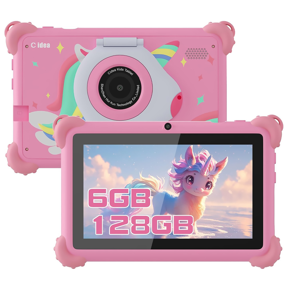 Tablet Cidea CM88 Kids 6GB de RAM / 128GB / Tela 7" - Rosa