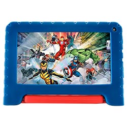 Tablet Kids Multilaser NB602 Marvel Avengers 2GB de RAM / 32GB / Tela 7" - Azul / Vermelho