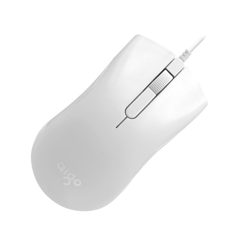 Teclado + Mouse Aigo WQ1606 USB / Inglês - Branco